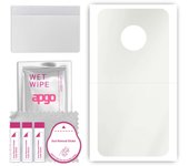 apgo MATTE Protective Skin Sticker for the back compatible with Motorola Moto G5 Plus, Wrap Film, Hydrogel Film, Flexible, Soft TPU with positioning l