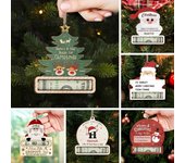 Adornos divertidos para colgar dinero, colgante con cordón, fácil de colgar, tarjeta de dinero, accesorios para colgar en el árbol de Navidad