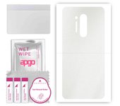 apgo Protective Skin Sticker for the back compatible with OnePlus 8 Pro, Wrap Film, Foil, Vinyl - Pattern Matte Transparent
