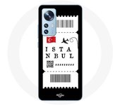 Coque pour Xiaomi Mi 12 / 12X Billet d'avion Istanbul Turquie
