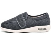 Zapatos para diabéticos, zapatos de seguridad para caminar para personas mayores, zapatillas de deporte de ajuste extra ancho, zapatos ajustables, zapatillas deportivas para caminar al aire libre para hombres y mujeres 37