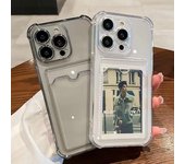 Estuches para tarjetas de identificación para iPhone 11 13 15 12 14 13 Pro Max Samsung A55 A05 A54 A24 A14 A12 S24 S23 S22 Ultra Redmi 13C 9C Note11 Infinix OPPO Vivo Funda para teléfono Samsung A24 puro