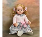 Muñeca bebé reborn de 55 cm, cuerpo completo de silicona, juguete de vinilo para niña, princesa, bebé, juguete de acompañamiento, regalo de Navidad 55cm