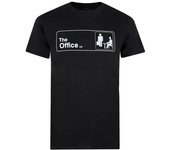 Camiseta con logo para hombre de The Office S negro