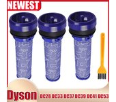 Filtro para aspiradora Dyson DC28 DC33 DC37 DC39 DC41 DC53, prefiltro de barril lavable, repuestos, accesorios gris claro