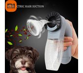 Xiaomi-aspiradora eléctrica para mascotas, cepillo de masaje para perros y gatos, productos de belleza con ventosa 1PCS gris
