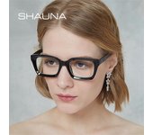 SHAUNA Classic Nail Montura de gafas cuadradas para mujer