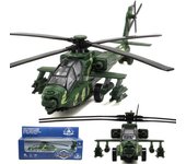 Helicóptero militar de juguete AH65D con luces y sonido, avión militar infantil, 11,2 pulgadas Size:22*8.5*6cm de camuflaje verde
