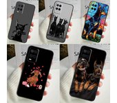 Funda de perro Dachshund Doberman para OPPO A54 A74 A94 A98 A78 A79 A16 A76 A96 A5 A9 A17 A77 A15 A52 A72 A53 A57S OPPO A5 2020