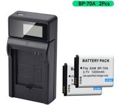 BP-70A EA-BP70A IA-BP70A BP70A IABP70A Batería para SAMSUNG AQ100, DV150F, ES65, ES67, ES70, ES71, ES73,ES74,ES75,ES80,MV800 ES90 Kit de carga