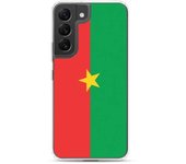 Coque Téléphone - Samsung - Galaxy S21 Ultra - Drapeau Burkina Faso - Souple - Multicolore