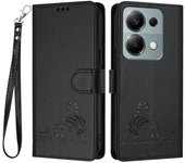 Funda de cuero para teléfono con bloqueo RFID de la serie YB Imprinting 9 para Xiaomi Redmi Note 13 Pro 4G Poco M6 Pro 4G
