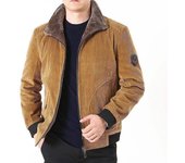 Chaqueta corta informal holgada de invierno de talla grande para hombre, chaqueta acolchada, chaqueta acolchada de pana XXXXXXL negro