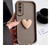 Funda de silicona suave con diseño de corazón en 3D para Samsung Galaxy A50, A30, A7 2018, A20, A11, A10, A70, A50S, A30S, A20s, 50 30 A7 2018 blanco