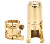 Kit de boquilla para saxofón alto, abrazaderas, tapas, sujetadores, piezas, accesorios para instrumentos musicales de metal
