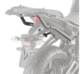 GIVI compatible con top case de doble uso 2140FZ negro 98922 MT-07 (18-21) monokey/monolock negro