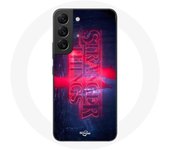 Coque pour Samsung Galaxy S21 FE Stranger Things Logo Transparent Saison 4 Bande annonce 2022