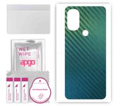 apgo Protective Skin Sticker for the back compatible with Motorola Moto G Power 2022, Wrap Film, Foil, Vinyl - Pattern Carbon Chameleon CAKA1