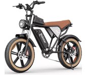 Bicicleta eléctrica de montaña Ridstar Q20 LUXE para adultos, 1000 W, 48 V, 20 Ah, neumáticos anchos de 20 pulgadas negro