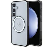 Funda Magsafe con logotipo impreso de Mercedes para Samsung Galaxy S24 - Transparente