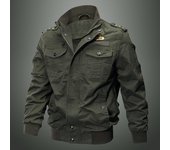 Chaqueta militar de primavera y otoño para hombre, Chaqueta de algodón piloto con cuello de algodón para hombre, abrigo de invierno de terciopelo para hombre M