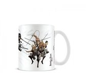 Taza Ataque a los Titanes One Size blanco