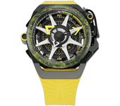 Reloj para hombre Mazzucato Rim Monza con cronógrafo reversible y esfera doble automático F1-YWBLK negro