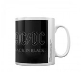 Taza AC/DC de vuelta en negro One Size negro/blanco