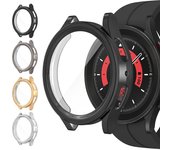 Funda protectora de TPU para Samsung Galaxy Watch 5 Pro 45mm Protector de pantalla completa cubierta de parachoques Galaxy Watch 5 Pro 45mm negro