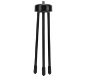Mini trípode de mesa con adaptador de 1/4 pulg. de acero inoxidable, portátil, para palo de selfie, teléfono celular, cámara SLR.