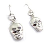 Les Trésors De Lily [J6681] - Pendientes de plata de diseñador 'Skull' plata