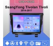 Radio de coche Android Auto Carplay para SsangYong Tivolan Tivoli 2014-2017 Reproductor multimedia Unidad principal Estéreo Navegación GPS BT WIFI 1+16 GB 1+16GB