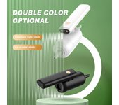 Aspirador de Coche, Aspirador de Mano de Alta Potencia de 50 W con Luces LED, Diferentes Boquillas, Plegable de 180 Grados negro