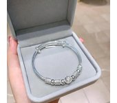 Pulseras de cuentas de la suerte de plata de ley 925 para mujer, diseño coreano, de lujo, para fiestas, bodas, regalos de joyería.