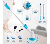 Cepillo de limpieza eléctrica Turbo Scrub, limpiador impermeable ajustable, carga inalámbrica, juego de Herramientas de limpieza de cocina y baño, juego de cocina Electric mop