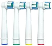 LeTradeJP Braun Oral B Cepillo de repuesto compatible con Braun Oral B Flexisoft de (EB17-P)  Conjunto 4 blanco