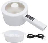 Olla eléctrica portátil multifunción para cocinar fideos con vapor, 600 W, 1,8 L, mango largo L