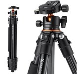 Trípode de aluminio K&F Concept, ligero y portátil, trípodes DSLR de 160 cm con monopié, capacidad de carga de 10 kg, cabezal esférico de liberación rápida China