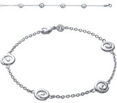 Les Trésors De Lily [I9095] - Bracelet Argent 'Chorégraphie' argenté (rhodié) - 10 mm plata