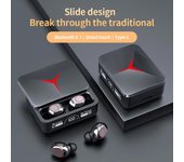 Auriculares inalámbricos M90 TWS con Bluetooth y control táctil, deportivos, estéreo de alta fidelidad, para juegos con micrófono para teléfonos inteligentes negro