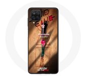 Coque Samsung Galaxy A12 Squid Game Série affiche soldat