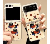 Funda con diseño de lunares y gatitos para Huawei Pocket2, Samsung ZFlip3/4/5 con pantalla plegable hacia arriba y hacia abajo N3Flip Huawei pocket2
