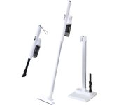 Aspiradora para vivir equipada con una potente aspiradora blanca con almacenamiento [Yamazen], inalámbrica, ligera, 980 g, escoba, práctica, sola, recargable, blanco