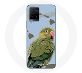 Coque pour Vivo Y21s 2021 / Y21 2021 Perruches Oiseaux vert