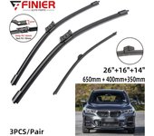 3PCS Limpiaparabrisas para BMW X1 F48 2015-2020 26  16  14  Ajuste Parabrisas Delantero Ventana Cepillos Cortador Accesorios 2015 2016 2017 2018 2019 2020