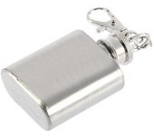 Mini bolsillo de 1 oz, botella de vino de acero inoxidable, whisky, licor, Petaca con tornillo