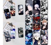Funda de teléfono Jujutsu Kaisen para iPhone 6, 6s, 7, 8, 11, 12, 13, 14, 15, XS Pro Max, XR, X SE, Samsung S20, S21, S22, S23, S24 FE Ultra, S8, S9, S10 Plus Lite, S21S, S10E Samsung S8 cuero de búfalo