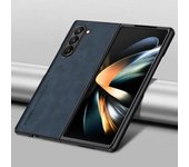 Funda de piel de oveja de lujo para Samsung Galaxy Z Fold SE, protección de silicona mate, parachoques a prueba de golpes para Samsung W25 Zfold SE Fold6 5 4 W25 SM-W9025 gris