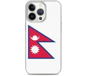 Funda iPhone - Multicolor - Drapeau Népal - Souple - TPU - Compatible iPhone 13 Pro