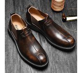 Botas Martin para hombre, zapatos de cuero para negocios de primavera y verano, zapatos casuales formales para hombre, zapatos de cuero estilo británico para exteriores, zapatos de moda para hombre. 38